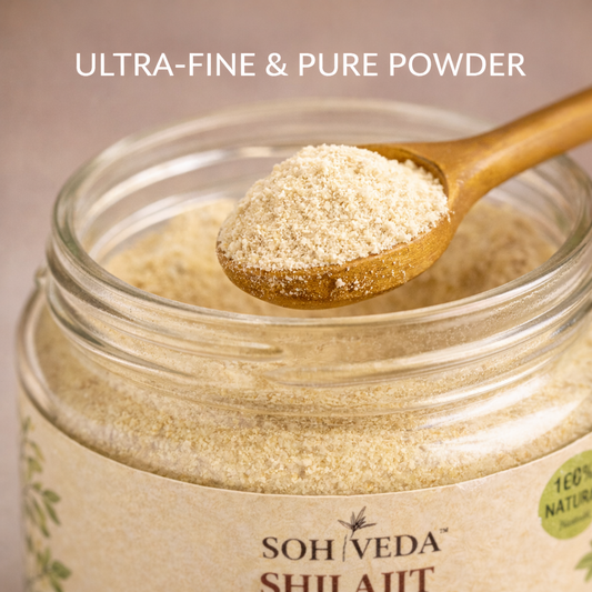 Sohveda Shilajit Vitality Blend – Herbal Supplement Powder (120g)