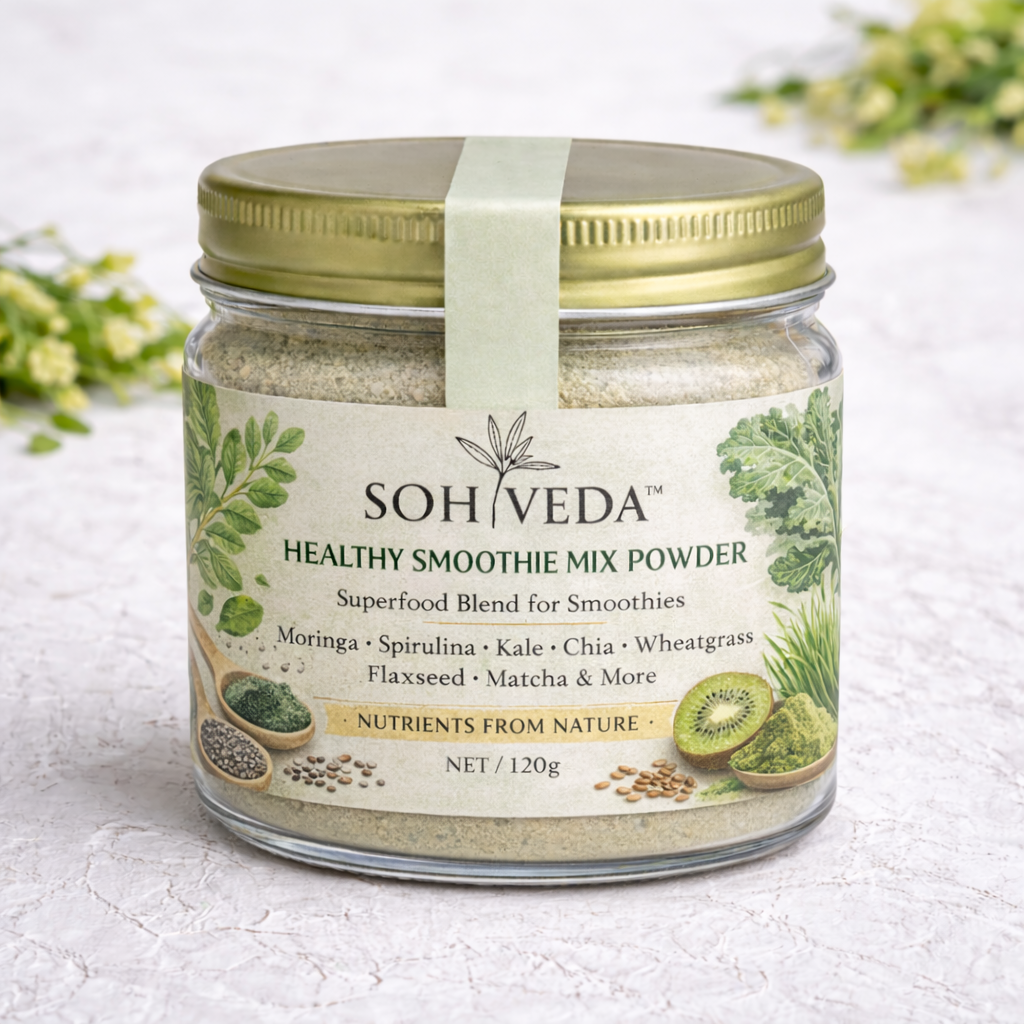 SOHVEDA™ Healthy Smoothie Mix Powder  Superfood Blend for Daily Nutrition