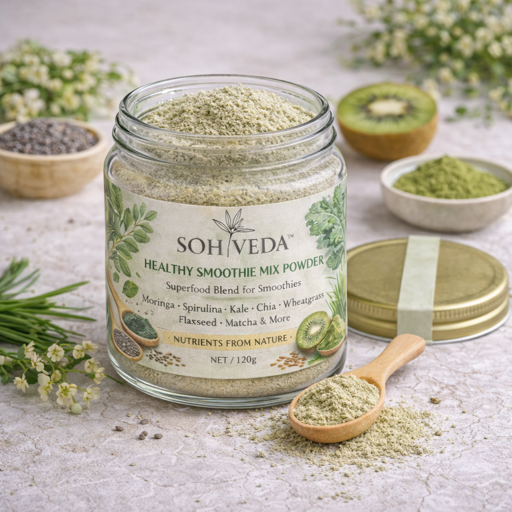 SOHVEDA™ Healthy Smoothie Mix Powder  Superfood Blend for Daily Nutrition