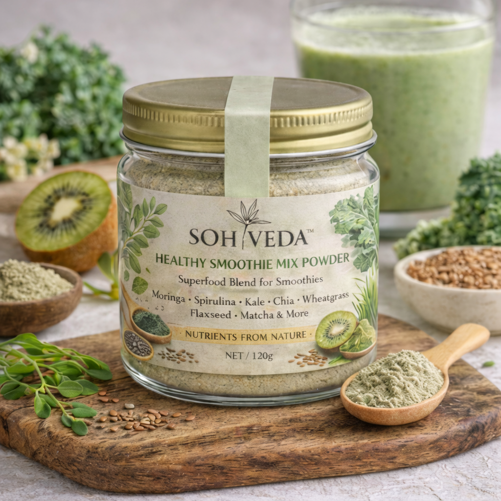 SOHVEDA™ Healthy Smoothie Mix Powder  Superfood Blend for Daily Nutrition