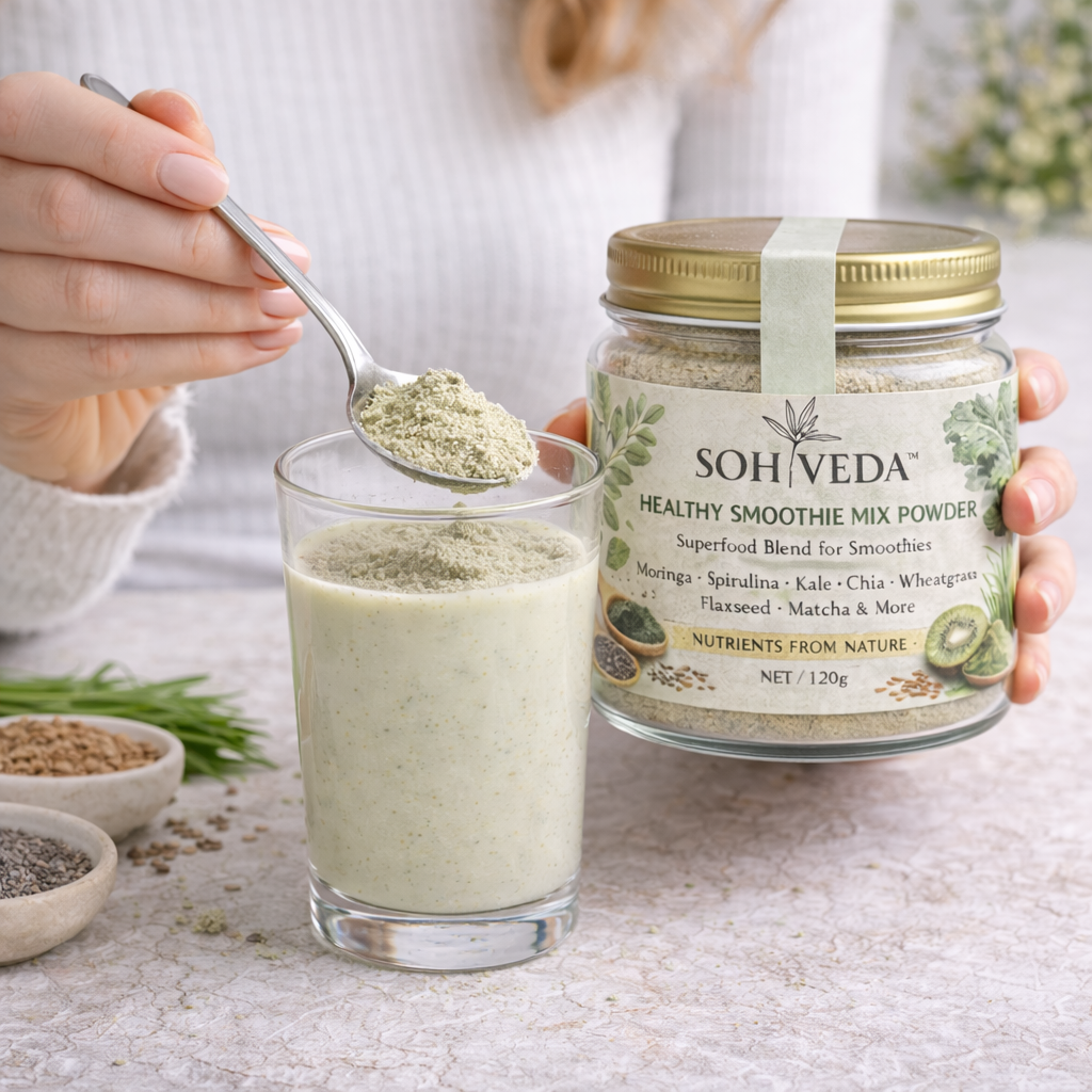 SOHVEDA™ Healthy Smoothie Mix Powder  Superfood Blend for Daily Nutrition