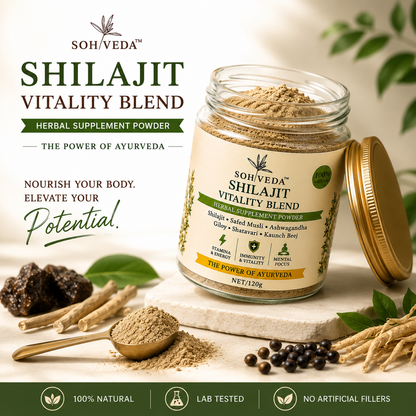 SOHVEDA Premium Shilajit Vitality Blend 120gm