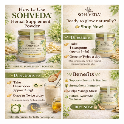 SOHVEDA Premium Ayurvedic Herbal Blend